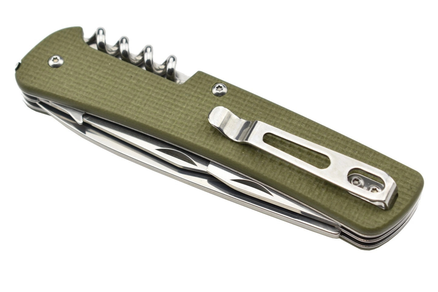 Couteau RUIKE L21G COUTEAU MULTIFONCTIONS COLLECTION CRITERION VERT LAME 12C27 MANCHE G10