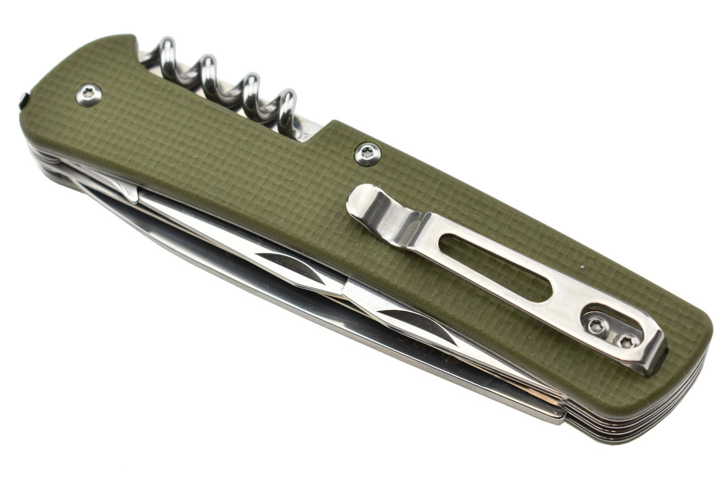 Couteau RUIKE L32G COUTEAU MULTIFONCTIONS COLLECTION CRITERION VERT LAME 12C27 MANCHE G10