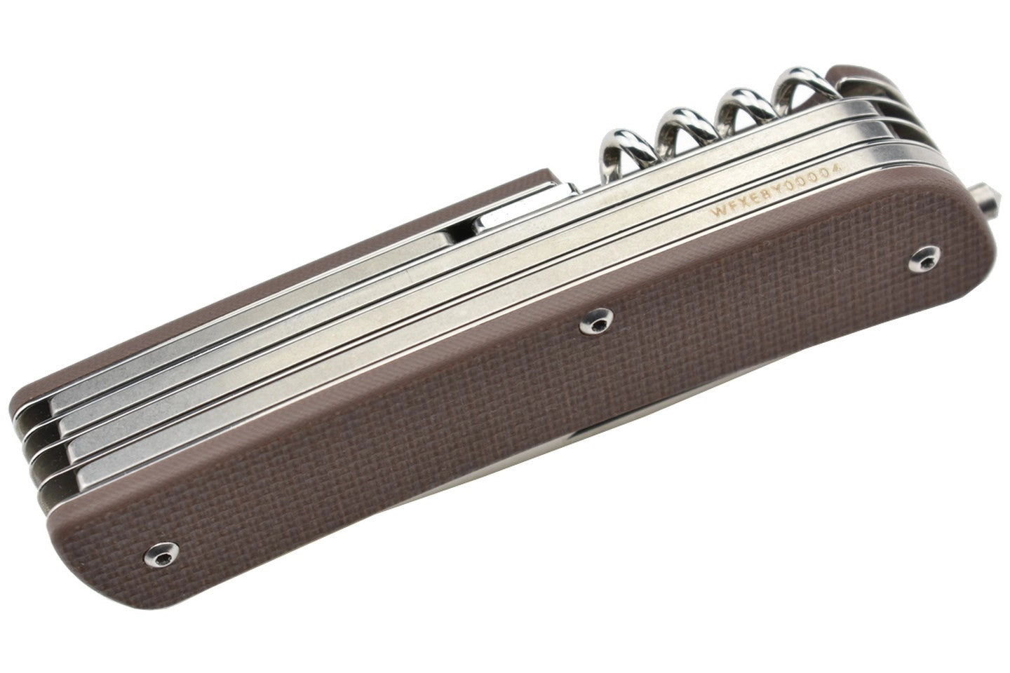 Couteau RUIKE L41N COUTEAU MULTIFONCTIONS COLLECTION CRITERION MARRON LAME 12C27 MANCHE G10