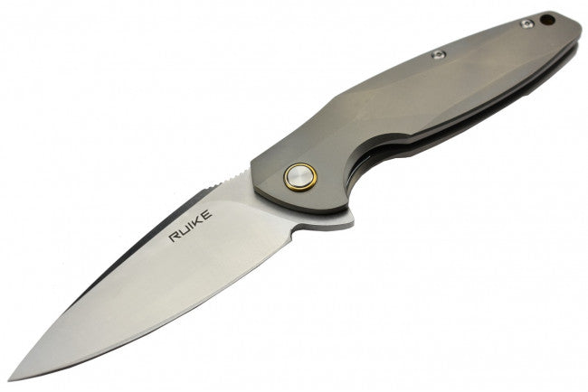 Couteau RUIKE M105-TZ Couteau lame acier N690 manche titane TC4