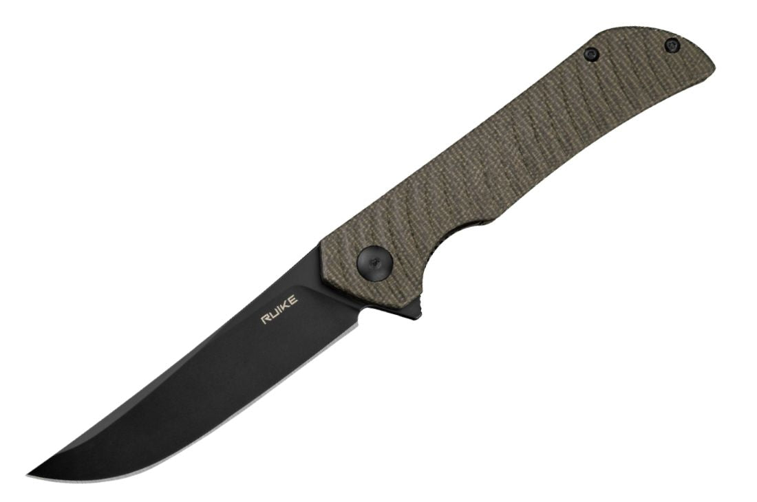 Couteau RUIKE P122-MB COUTEAU DE POCHE LAME EN ACIER  14C28N MANCHE EN MICARTA