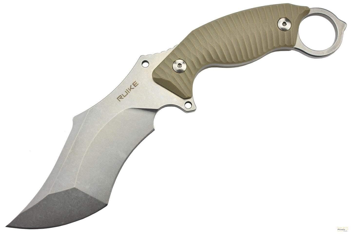 Couteau RUIKE F181-W Couteau Karambit acier 14C28N manche G10 Site Officiel FENIX® - Votre boutique en ligne Fenix®