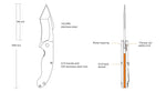 Couteau Ruike P851-B - lame acier 14C28N - manche G10 Site Officiel FENIX® - Votre boutique en ligne Fenix®
