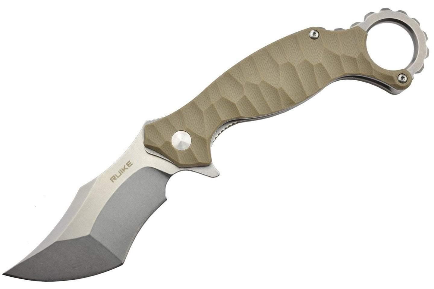 Couteau RUIKE P881-W KARAMBIT LAME ACIER 14C28N MANCHE G10 Site Officiel FENIX® - Votre boutique en ligne Fenix®