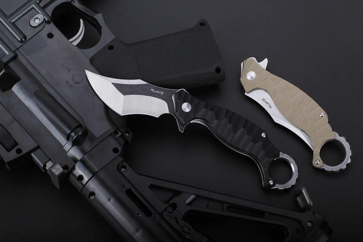Couteau RUIKE P881-W KARAMBIT LAME ACIER 14C28N MANCHE G10 Site Officiel FENIX® - Votre boutique en ligne Fenix®